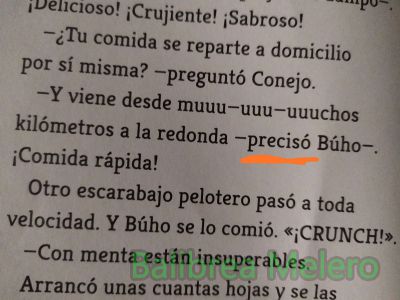 precisó
-precisó Búho-
Keywords: dijo