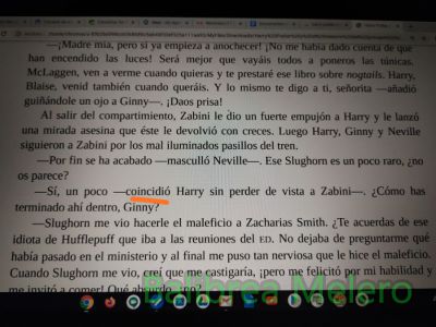 Coincidió
-coincidió Harry
Keywords: dijo