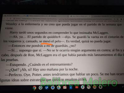Mesó
Se mesó el pelo
Keywords: acción;cabeza