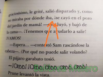 , ¡Se calló en un pozo...
, ¡
Keywords: puntualización
