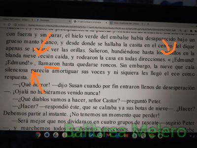 Diálogo en una descripción, puesto entre comillas.
Diálogo en una descripción, puesto entre comillas, por que vociferan
Keywords: puntualización