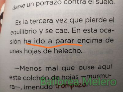 ha ido a parar
En esta ocasión ha ido a parar encima...
Keywords: se cae;caerse