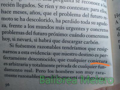 conjetura
cualquier conjetura es arbitraria
Keywords: a boleo;azar;suerte;razonamiento