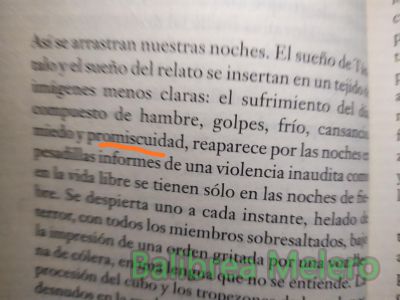 promiscuidad
El sufrimiento del día compuesto de hambre, promiscuidad
Keywords: inestable;mezcla