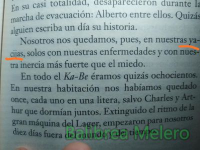 yacija
Nos quedamos en nuestras yacijas

1. f. Lecho o cama pobre.

2. f. Cosa en que se está acostado.

3. f. sepultura (‖ hoyo para enterrar un cadáver).

4. f. sepultura (‖ lugar en que está enterrado un cadáver).
Keywords: cama;catre;descripción;cabaña;habitación;pobre