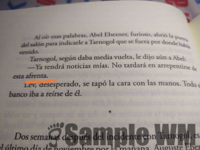 afrenta
No tardará en arrepentirse de esta afrenta
Keywords: ofensa;insulto