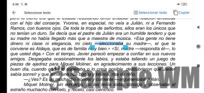 aleccionaba 
aleccionaba su madre
1. tr. Instruir, amaestrar, enseñar. U. t. c. prnl.
Keywords: dijo