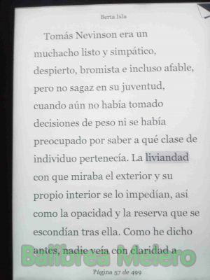 liviandad
La Liviandad con la que miraba al exterior.


1.
Cualidad de liviano.
"la liviandad de una persona"
2.
Acción liviana, superficial, poco seria o complicada.
"entrevió en aquellas relaciones una turbia propuesta de liviandad"
Keywords: apariencia;cabeza;miró;mirada;ojos;dijo