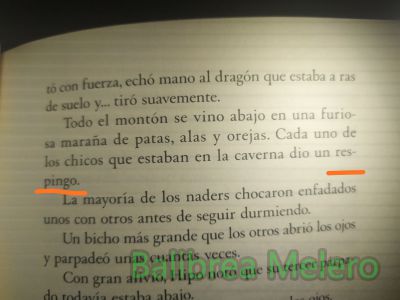 respingo
Cada uno de los chicos dio un respingo
Keywords: sobresalto;susto;sorpresa