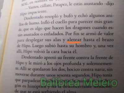 aletear
valor para desplegar sus alas y aletear hasta el brazo de Hipo
Keywords: volar;animal;narración