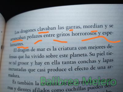 espeluzanantes
se arrancaban pedazos entre gritos horrorosos y espeluznantes.
Keywords: grito;sonido;miedo;pelea;animal