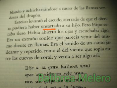 ensartado
con miedo de que el diente pudiera haber ensartado a su hijo
Keywords: monstruo;morder;pelea;boca;diente
