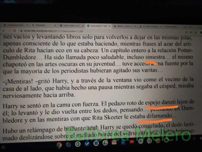 difamando
Rita Skeeter le estaba difamando
Keywords: discusión;cotilla;insulto