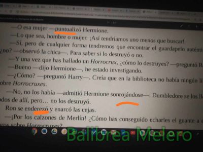 puntualizó
puntualizó Hermione
Keywords: dijo